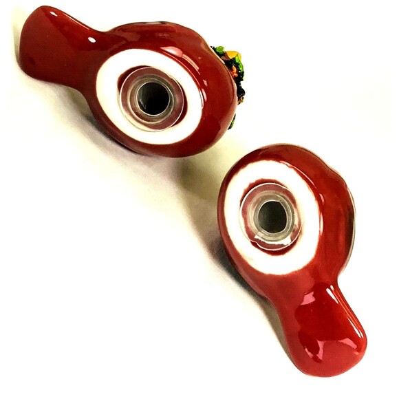 Cardinals NEW Salt and Pepper Shakers Christmas Wreath Ceramic 3 inch Birds - Picture 6 of 16